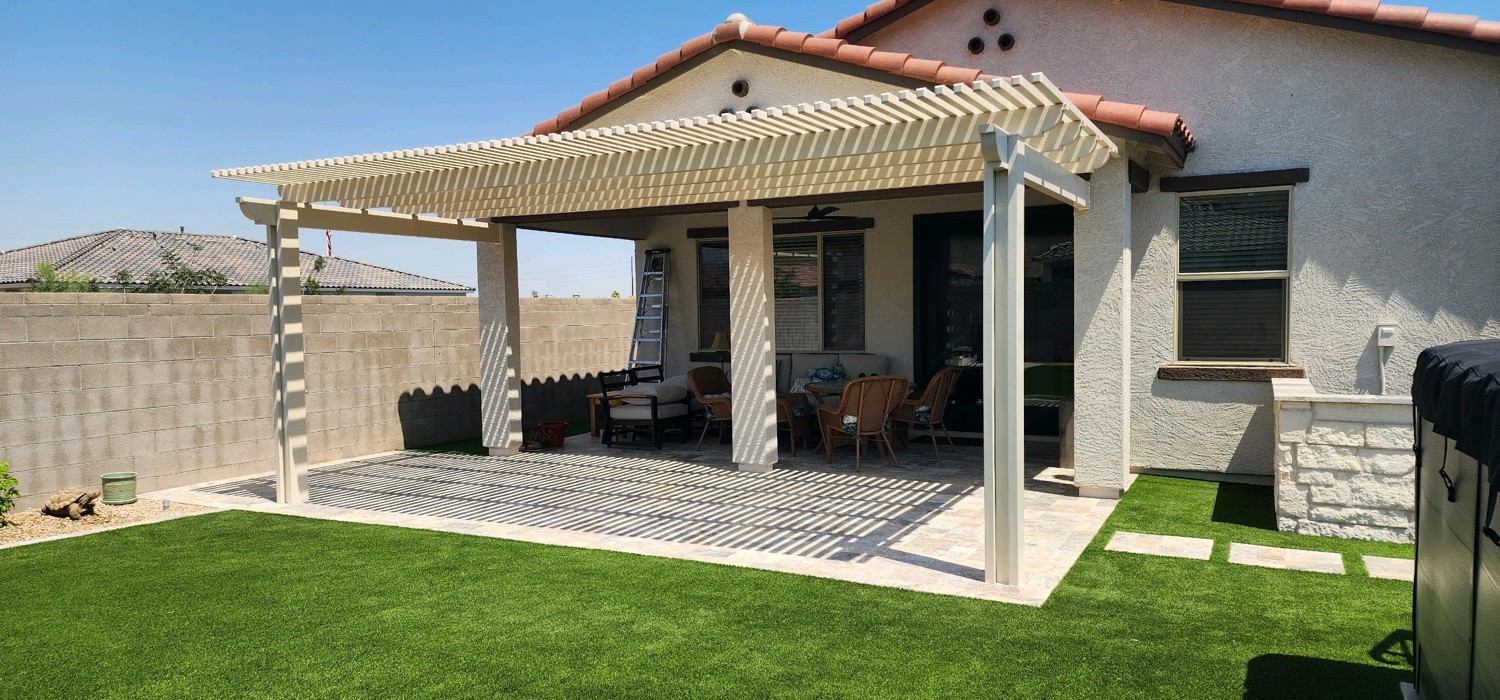 Lattice pergola