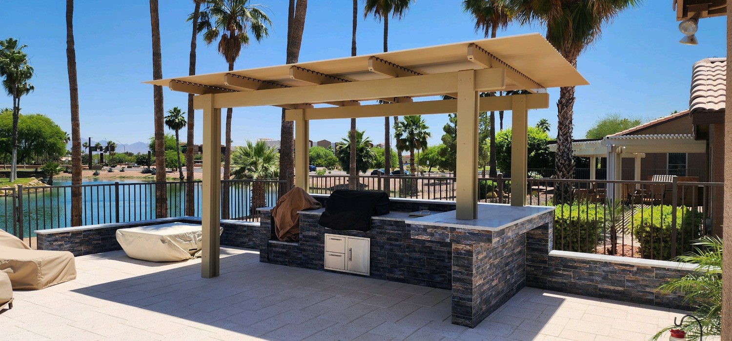 Solid patio cover